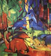 Franz Marc Radjur in the forest II oil painting picture wholesale
